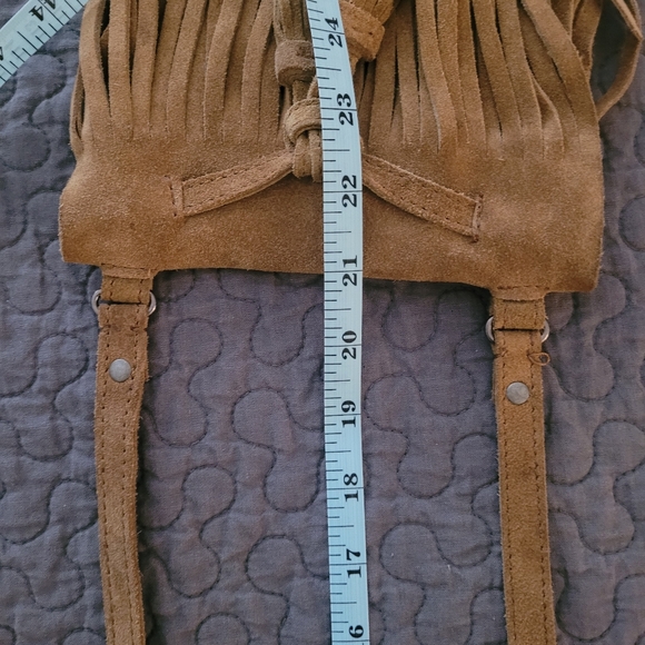 Leather Fringe Crossbody Purse - Picture 5 of 8